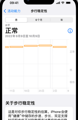 福绵iPhone手机维修如何在iPhone开启'步行稳定性通知'