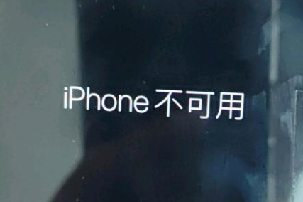 福绵苹果服务网点分享锁屏界面显示“iPhone 不可用”如何解决 