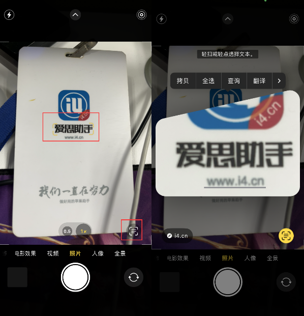 福绵苹果手机维修分享升级iOS 16后如何通过相机翻译文本 