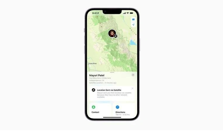 福绵苹果14维修分享iPhone14系列中 FindMy功能通过卫星分享位置方法教程 