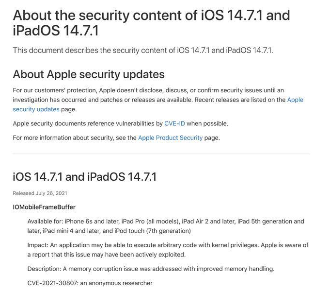 福绵苹果手机维修分享iOS 14.7.1 正式版更新内容及升级方法 